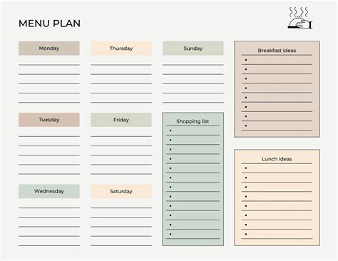Weekly Meal Planner Printable Template Meal Planning And Groceries Easily Plan Out Of Your
