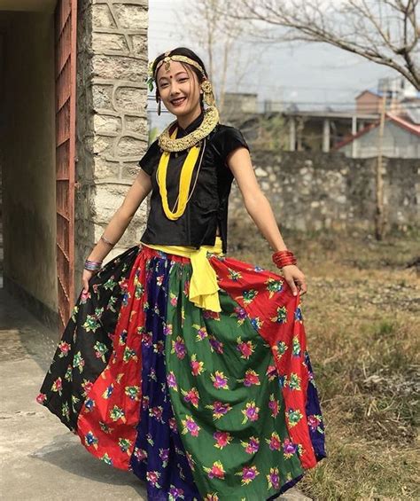 Nepali Girl In Authentic Dress 🇳🇵nepalese Cultural Dresses Mention Us In Ur Story Fashion
