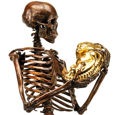 NoBody's perfect | Bronze skeleton fine art sculpture