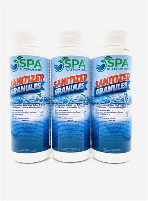 Spa Platinum Pro Sanitizer In Granule Form 2lbs X 3 Spa Platinum Pro Hot Tub Spa And Pool