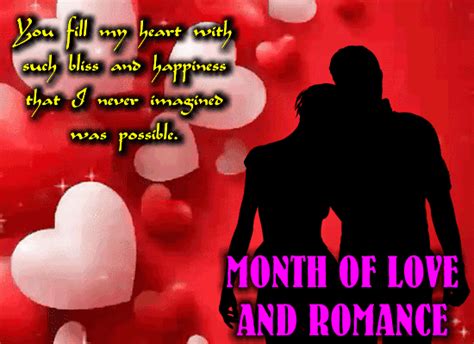 You Fill My Heart With Such Bliss Free Month Of Love And Romance Ecards