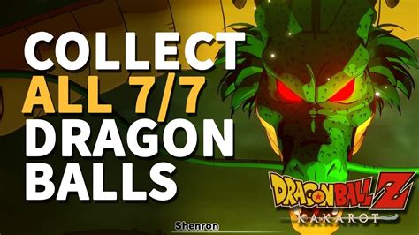 Collect All 7 Dragon Balls Locations Dragon Ball Z Kakarot Youtube
