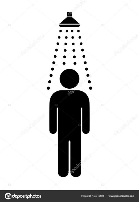 man taking shower web icon stock vector image by ©arcady 159719504
