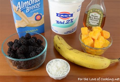 Blackberry Mango Coconut Smoothie For The Love Of Cooking