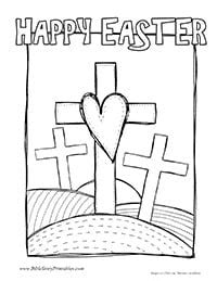 Free Christian Easter Coloring Pages