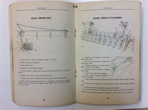 Omm27151 John Deere Operators Manual For Van Brunt Grain Drill Model R