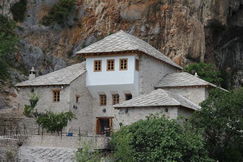 Bosnia And Herzegovina Blagaj The Dervish House On The Buna River