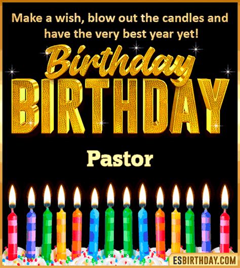 Happy Birthday Pastor  🎂 Images Animated Wishes【28 S】