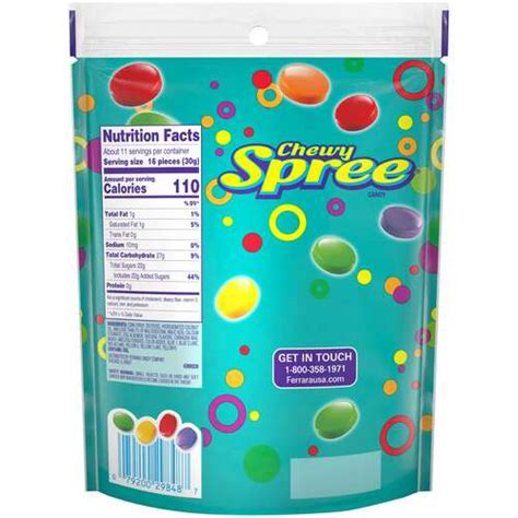 Nestle Spree Sugar Candy Chewy Stand Up Bag 12 Oz 8 Pack Per Case