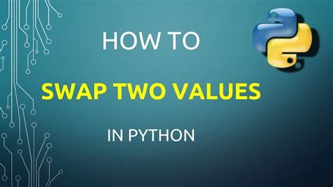 How To Swap Two Values In Python YouTube