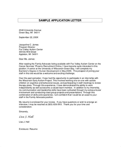 A letter of application which is sometimes called a cover letter is a type of document that you send together with your cv or resume. FREE 9+ Sample Application For Employment in PDF | MS Word