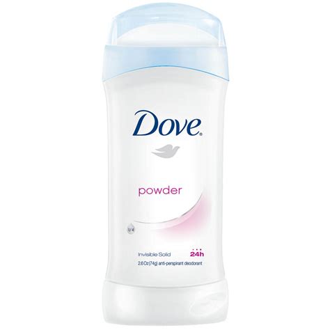 Dove Powder Invisible Solid Antiperspirant Deodorant Stick Body