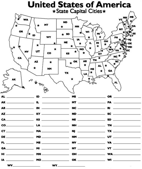 10 States And Capitals Worksheets Pdf Worksheets Decoomo