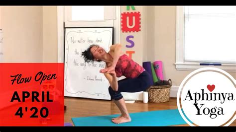 At Home Yoga With Me Flow Open Level April 420 Youtube