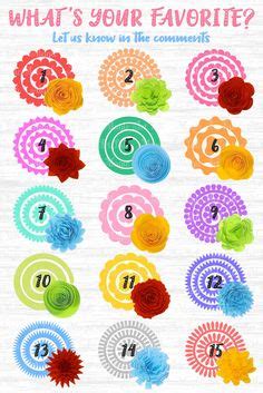 Download Debbie O'Neal's Cricut Rolled Flowers Sizes | Flower ...
