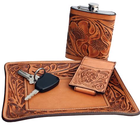 Tooled Leather Accessories Cattle Kate