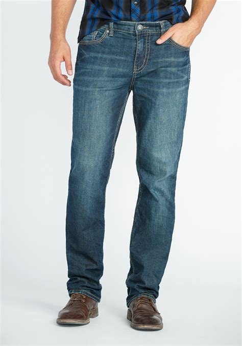 Mens Slim Straight Jeans