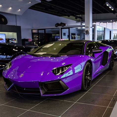Lamborghini Aventador Roadster Painted In Royal Purple Photo Taken By