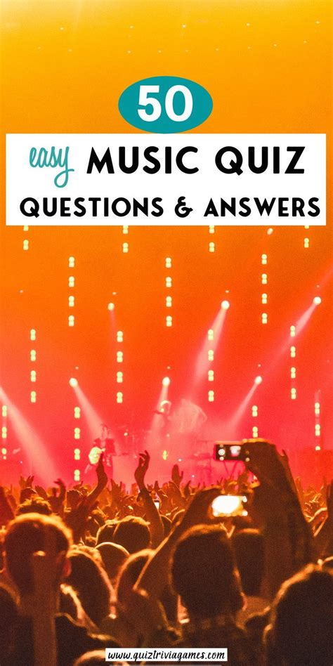 50 Easy Music Quiz Questions And Answers Quiz Trivia Games Music