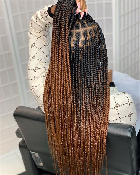 11 smart long ombre box braids