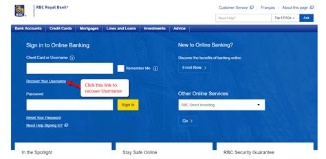 RBC Royal Bank Online Banking Login