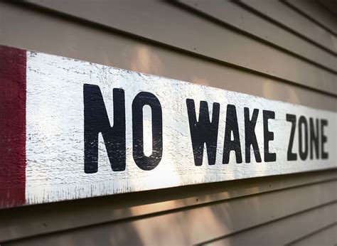 Large No Wake Zone Sign - Etsy