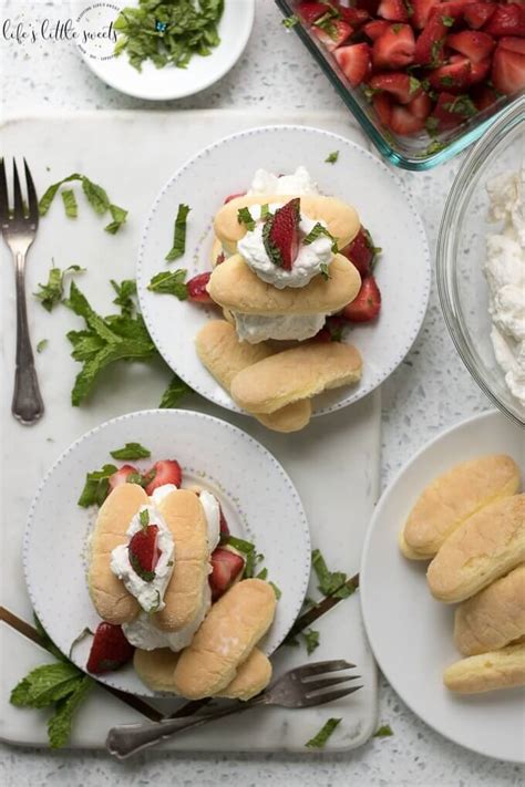 Yes, it's clearly evident that ladies finger and the different types of ladies finger recipes are super popular all across our. Strawberry Mint Shortcake with Ladyfingers - Dessert ...