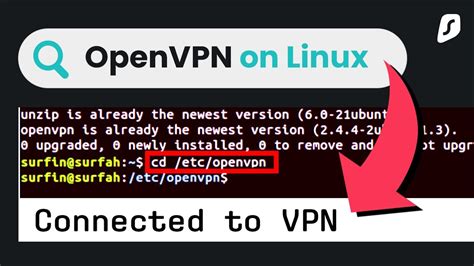 How To Set Up Openvpn On Linux Youtube