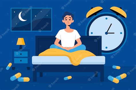 Free Vector Insomnia Concept Illustration