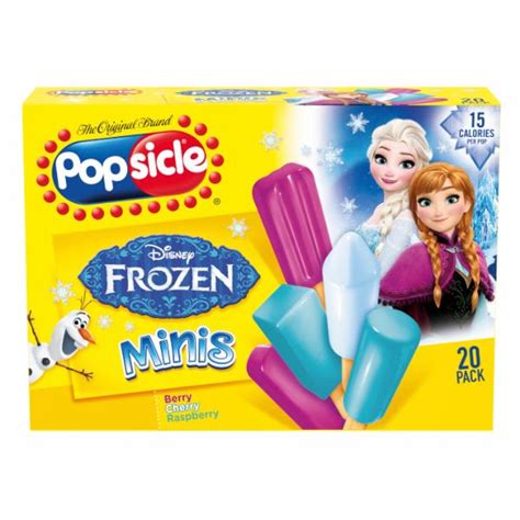 Popsicle Minis Mini Ice Pops Disney Frozen Berry Cherry Raspberry