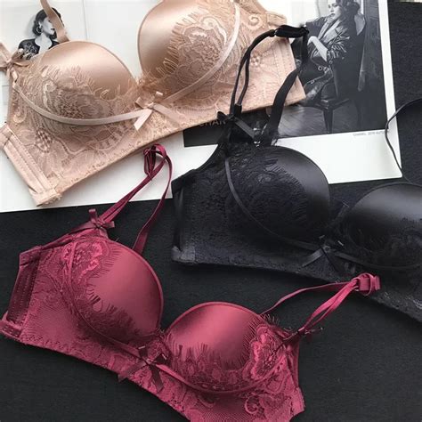 European Lace Women Push Up Bra Sets Sexy Adjusted Bra And Panty French Romantic Intimate