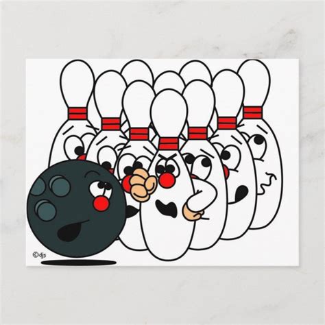 Bowling Pins Postcard Zazzle