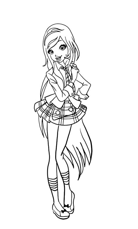 Red is not a common color for the uniforms so i was happy to see things like this. School Uniform Coloring Page at GetColorings.com | Free ...