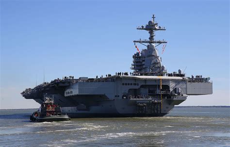 Us Navy Has Taken Delivery Of The Super Aircraft Carrier Gerald R