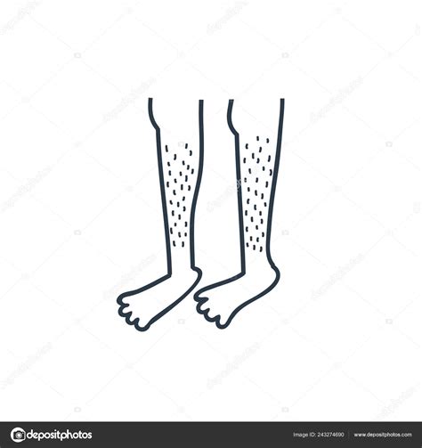 Hairy Legs Doodle Icon Stock Vector Image By ©pani Chernous 243274690