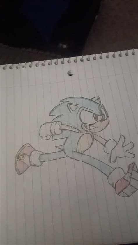 I Redrew One Of My Old Sonic Drawings Rsonicthehedgehog