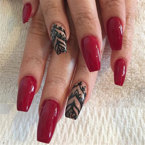 25 Amazing Red Gel Nail Art Designs For Valentines Day Fashonails