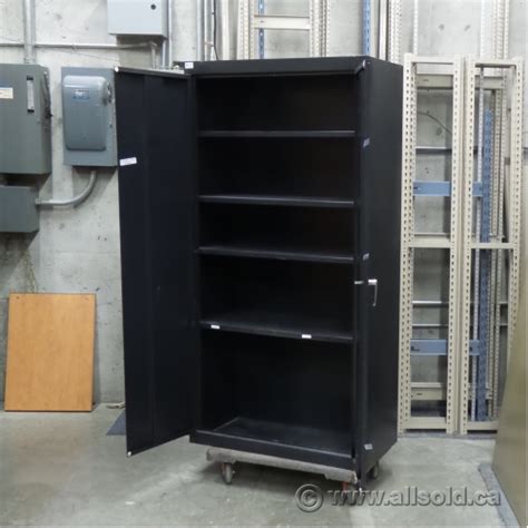 Metal storage cabinets with doors and shelves. Black 2 Door Metal Storage Cabinet with Adjustable Shelves ...