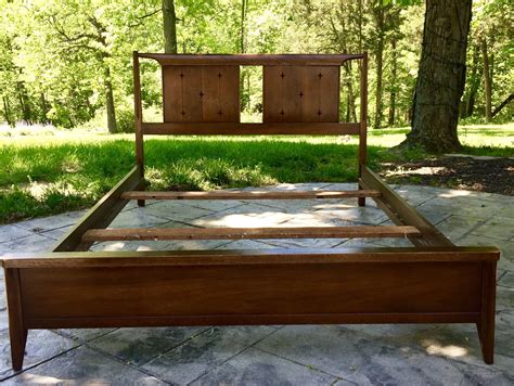 The panel headboard is wrapped in polyester and filled with foam for just the right amount of extra cushion behind your head. Reserved for Briel Banks: Mid Century Modern Broyhill Saga ...