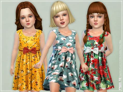 The Sims Resource Toddler Dresses Collection P119 By Lillka • Sims 4