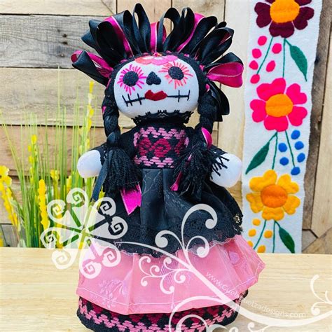 Catrina Doll Day Of The Dead Doll Mexican Muneca Etsy