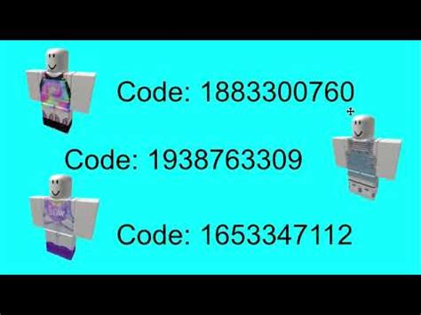 Following are the most favorited roblox shirt codes. ROBLOX Clothes Codes | 2018! - YouTube