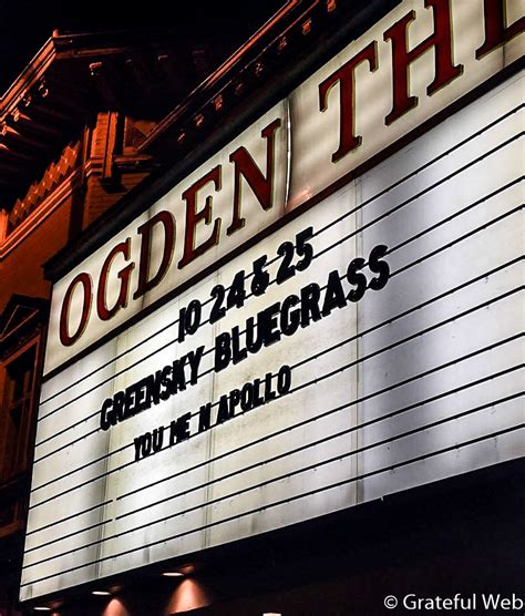 Greensky Bluegrass Ogden Theatre 102414 Grateful Web