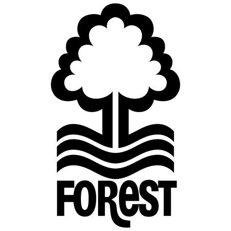 Nottingham Forest Fc Logo Black And White Brands Logos