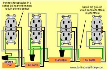 How to wire switches combination switch outlet light fixture. wiring diagram for a series of receptacles | Home electrical wiring, Installing electrical ...