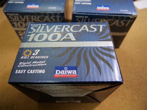 Daiwa Silvercast 100A Spincast Reel Gear Ratio 4 3 1 SC100A Lot Of 3