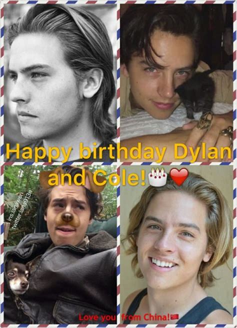 Sprousetwinsbirthday2016 Dylan And Cole Cole Sprouse Happy 24th Birthday