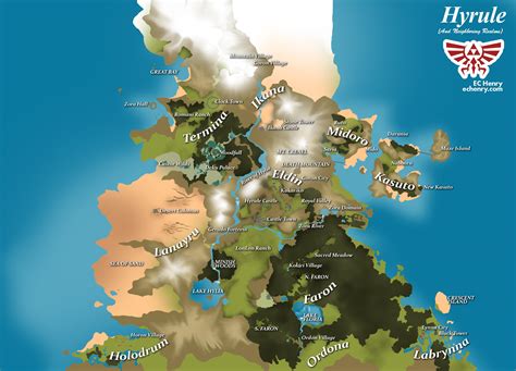 Legend Of Zelda Botw Map World Map Atlas
