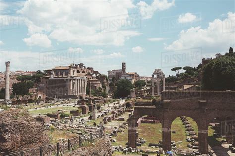 Rome Italy June 20 2018 Panoramic View Of Roman Forum Also Known