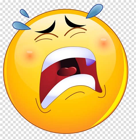 Crying Emoji Decal Sad Emoticon Clipart Pikpng Images